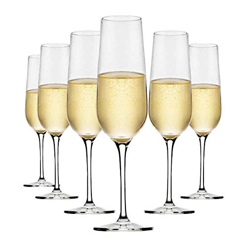 Jogo de Taças de Cristal Champagne Sensation 200ml 6 Pcs - Ruvolo