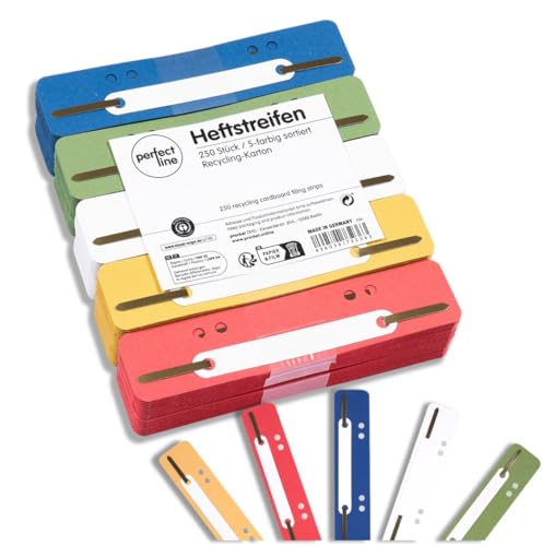 250 Heftstreifen PP / Farbe: weiß