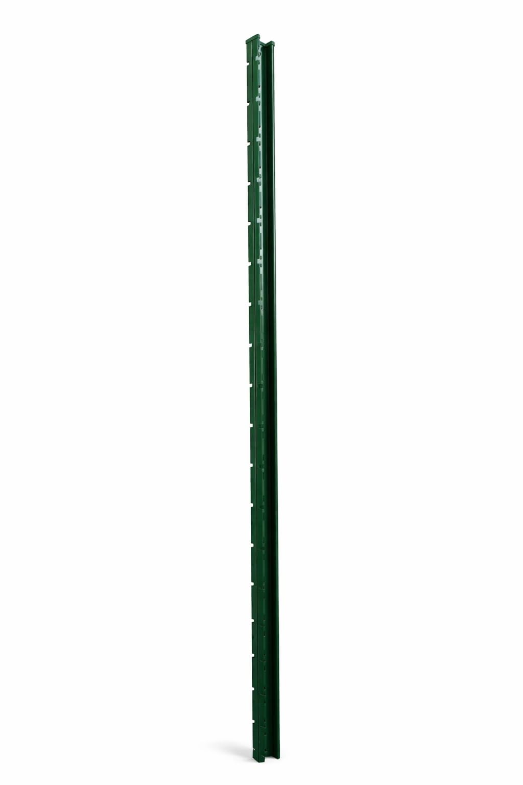 Poteaux de Clôture en Métal Vert à sceller en H 1m40 4 Pièces
