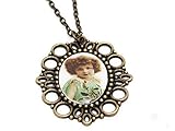 camafeos vintage para imprimir  Collar camafeo\"Niña Vintage\"