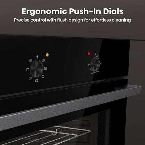 Hisense BI62020ABGUK - Built-in 60L Electric Single Oven - Black - 530x595x595 mm (DxWxH) - A Rated, Extra Large - Image 6