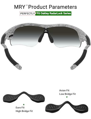 Image of Mryok Replacement Earsocks Nosepieces Kits for Oakley RadarLock Path /RadarLock XL /RadarLock Edge /RadarLock Pitch - Options