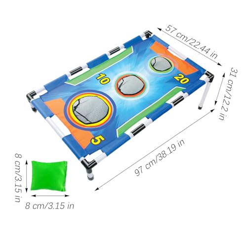 Bean Bag Game, Cornhole Party Set, Interactive Throwing Boards with Color Targets, Camping Play for Family Backyard Gathering Entertainment Use, 3.15x3.15 inches - Image 3