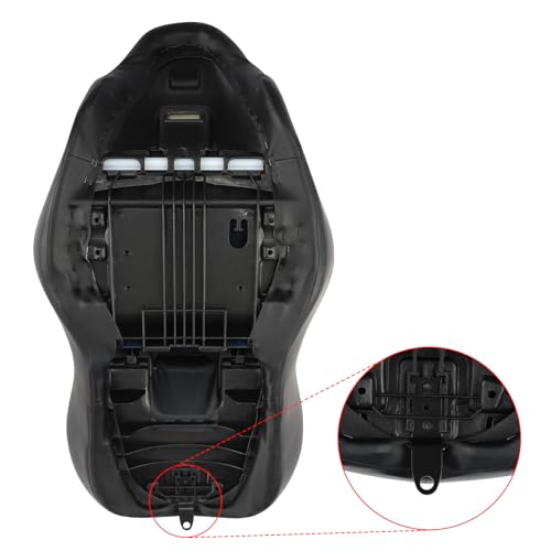 image for XFMT Motorcycle Black Hammock Rider & Passenger Seat Fits Harley Touri