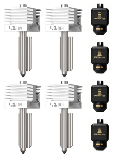 4PCS Upgrade P2S 0.4mm Hotend with Hardened Steel Nozzle