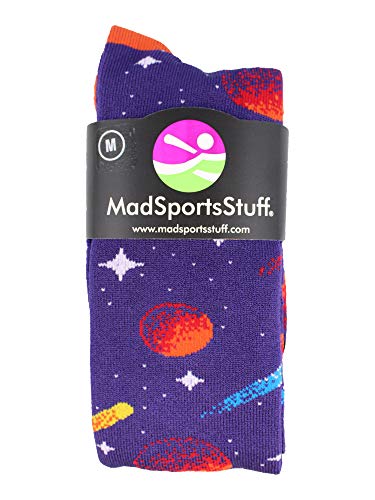 MadSportsStuff Outer Space Galaxy Socks Athletic Over the Calf Length2