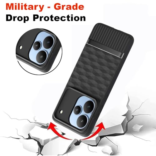 Image of Shockproof Case for Realme P4 5G | Full Camera Protection | TPU Flexible Back Cover for Realme P4 5G (Matte Black)