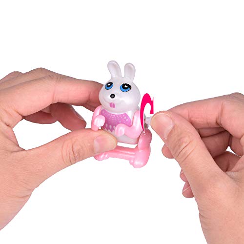 image for FUN LITTLE TOYS 12 PCs Wind Up Toys Filled Easter Eggs with Assorted A