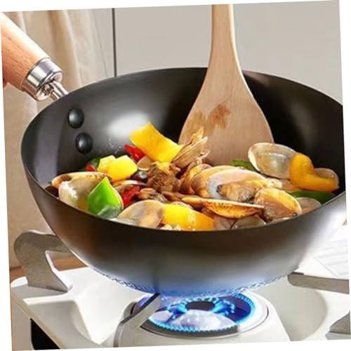 Mini Wok de Fondo Plano en Hierro para Cocinas de Inducción miniatura 4