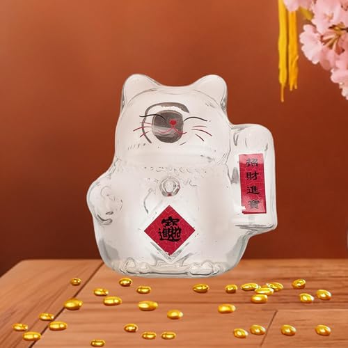 Hucha de cristal transparente para motivar el ahorro infantil sin romperla 5