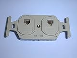 30-9266 Duplex RJ12 Wall Jacks, Marked Voice/Data (1 piece)