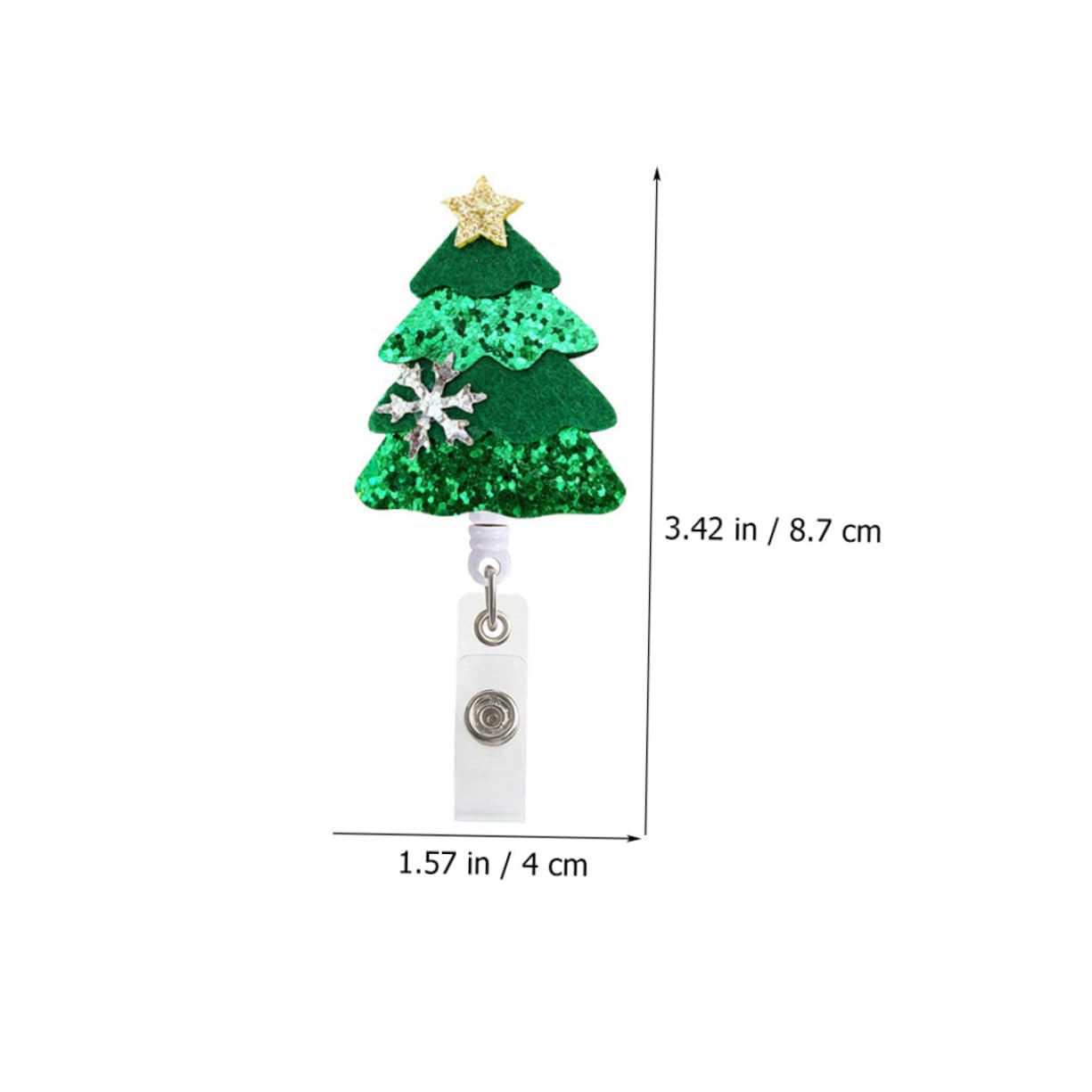 32pièces Porte-badge Rétractable Thème Noël Pour Enseignants Et Étudiants Accessoire Pratique Pour Cartes Identité Et Événements