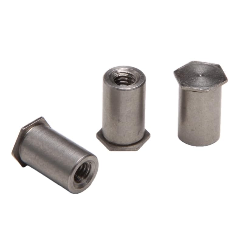 304 Stainless Steel Blind Hole clinching Stud/Pressure riveting/Rivet nut Column M3 * 8 5Pcs/lot