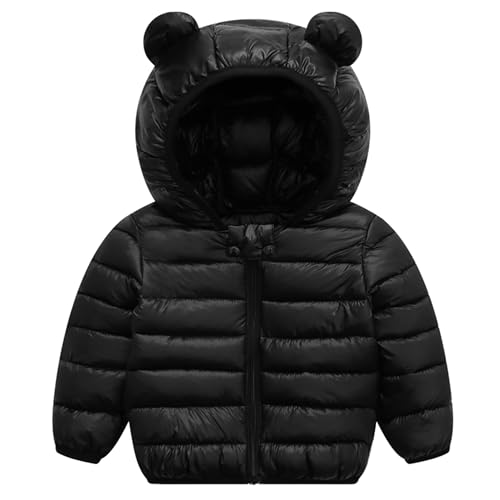 Image of Baby Hooded Zip-Up Winter Coats Light Puffer Down Jacket for Baby Boys Girls Kids Toddler Infants Outerwear