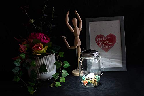 Trendario, lampada solare LED in vasetti in vetro