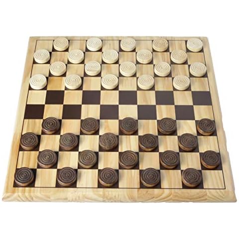 Engelhart - 150235-150236- Juego de ajedrez/Juego de Damas Madera de Abedul Cover