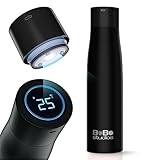 BoBo Studios® 500ml Smart Bottle Trinkflasche aus chirurgischen Edelstahl, UVC Sterilisation gegen Bakterien und Viren, Trinkerinnerung, Display, 24 Stunden kalt, 12 Stunden heiß, selbstreinigend