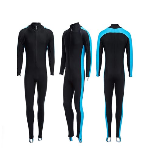 HEJIGOOD Unisex Diving Wetsuit Lightweight Full Body Swimwear Nylon Quick Dry Full Coverage Sun Protection (Medium)
