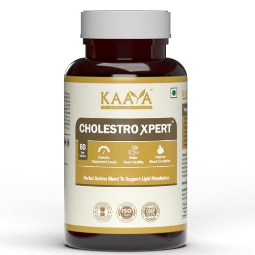 Cholestro Xpert Ayurvedic Cholesterol Support Capsules | Lowers LDL, Boosts Heart Health & Blood Cir...