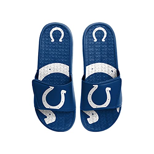 FOCO Indianapolis Colts NFL Mens Colorblock Big Logo Gel Slide - XL2