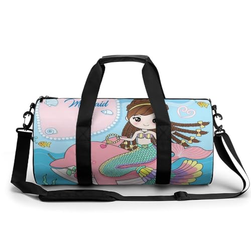 Sac de sport gym sirène dauphin pour ne plus manquer de place en voyage 45cm