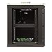 NavePoint 9U Server Cabinet Wall Mount Rack Enclosure Includes 2 Fans, Locking Glass Door, Removable Side Panels – 9U Network Cabinet 17.7” Deep, 19 Inch Server Rack for IT and A/V Equipment