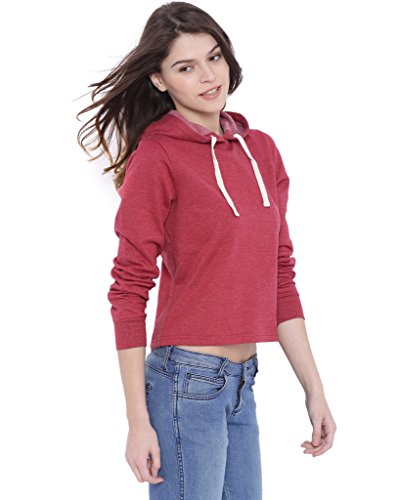 Image of PINACOLADA Women Black Crop Hoodie