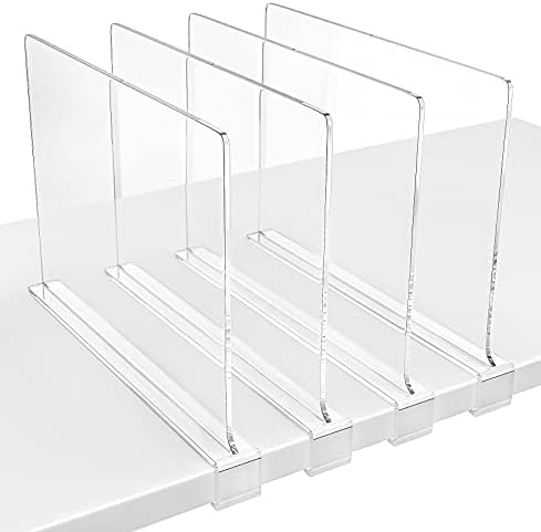 HBlife 4 Pack Clear Vinyl Record Storage Holder
