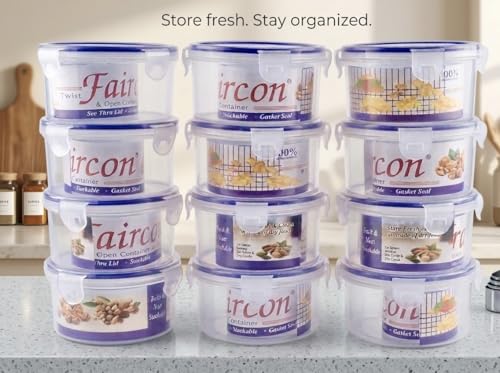 Image of PARKASH STORE- Set of 12 Plastic Kanjak Tiffin Boxes- Navratri Special Lunch Boxes - Beautiful Design(Set of 12)