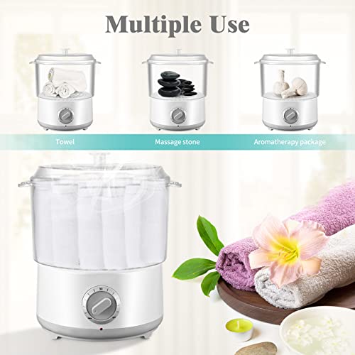 Foto von Aomdom Handtuchwärmer Elektrisch, Handtuchdampfer mit Handtuchclip Hot Handtuchwärmer Spa Schnelle Erwärmung auf 202 F innerhalb von 10 Minuten für Spa/Gesichtspflege/Friseur/Hausgebrauch