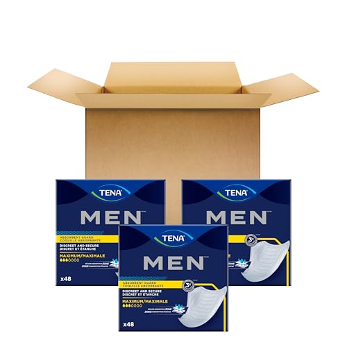Image of TENA Men Maximum Guards, Incontinence Pads for Men, 144 ct