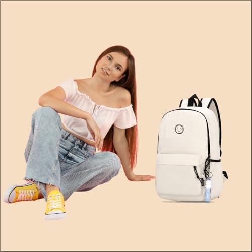 Image of Tinytot 20 Litre Lightweight Waterproof Backpack Bags for Women - 17 Inch College Bag for Girls, Medium School Bag for Girls 8+ Years, Office & Picnic Bag