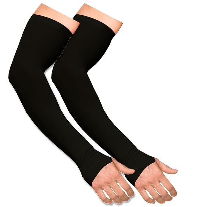 Richmen UV Protection Arm Sleeves for Men, Women & Kids – Sun Blocking Gloves for Cycling, Running, Golf, Cricket & Outdoor Sports