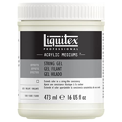 Liquitex Professional Aditivos - Médium de Efectos Gel Hilado, Para Pintura Acrílica, Consistencia Similar a la Miel, Mejora Transparencia y Profundidad, Bote de 473ml