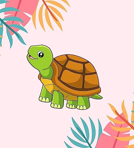Image of Wooden Turtle Cartoon Fridge Magnet for Decoration Magnets Stickers Refrigerator Stylish (Pack of 1)