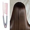Pettine Per Stirare I Capelli | Piastra Per Capelli A Forma Di V Per Lo Styling E La Levigatura Dei - Spazzola per Acconciature con Piastra - per Casa, Viaggio, Vacanza, Hotel e Appuntamenti
