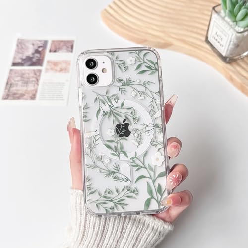 Lovmooful Magnetic for iPhone 11 Case Cute Flower-Green Leaves by Lovmooful - Used condition - Image 3
