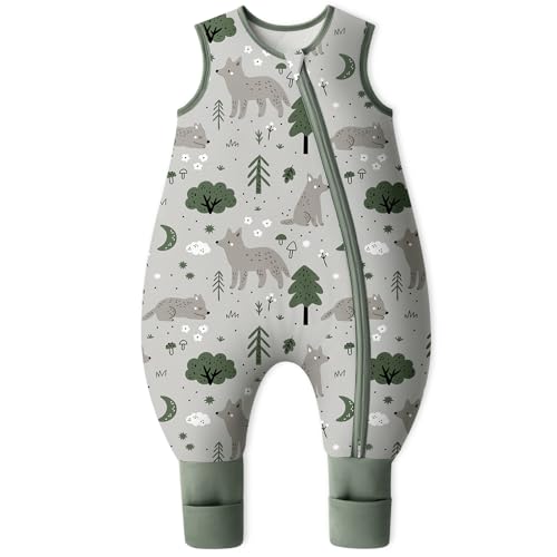 Yoofoss Schlafsack Baby mit Füßen Socken 2.5 Tog Winter Baby...