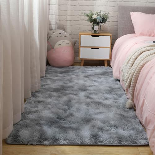 Tapis moelleux à poils longs lavable en machine pour un salon moderne - 7