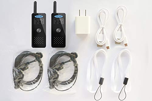 YICHI Ultra Slim Long Range Two-Way Radios Portable Ultra-Thin UHF 400-470Mhz 22 Channel Rechargeable Walkie Talkies - Thumbnail 4