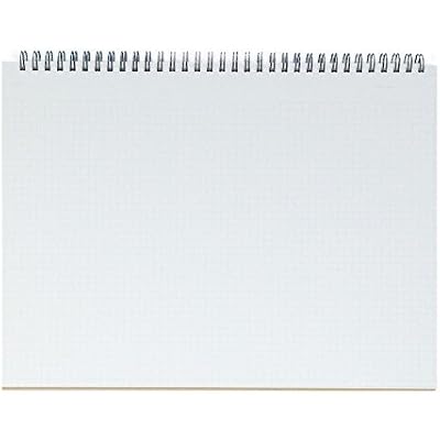 دفتر ملاحظات Maruman Mnemosyne Grid - تخطيط أفقي مقاس A4، 8.27 بوصة x 11.69 بوصة، 70 ورقة/140 صفحة، مجلة ورقية بيانية مقاس 5 مم، صفحات مثقوبة ومجلدة بالأسلاك لوضعها بشكل مسطح، أسود، صنع في اليابان
