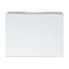 Maruman Mnemosyne Grid Notebook- Horizontal A4 Layout, 8.27 x 11.69, 70 Sheets / 140 Pages, 5mm Graph Paper Journal, Perforated Pages & Wire-Bound to Lay Flat, Black, Made in Japan