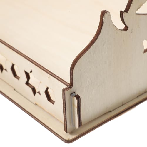 Bandeja de madera resistente para servir y decorar mesa auxiliar Outanaya 4