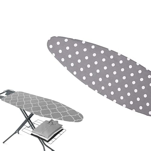 Funda para Tabla De Planchar-Almohadilla para Tabla De Planchar Antimanchas, con Borde Elástico, para Planchar Sobremesa Resiste Quemaduras & Manchas (Color : Gris, Tamaño : 110x40cm)