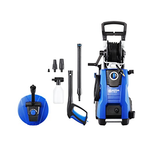 Image of Nilfisk E 145.4 High Pressure Washer + Floor and Wall Cleaner - Cleaner for Garden, Terrace, Windows and Car (2100 W) 128471187