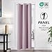 Deconovo Blackout Curtain Panel – Solid Grommet Top, Thermal Insulated & Energy‑Saving, Machine‑Washable Room Darkening Window Treatment for Bedroom & Living Room, 1 Panel, Lavender, 42W x 84L