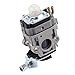 Hayskill MC43 Carburetor with Repower Tune-Up Kit for Earthquake Ardisam E43 Auger 300486 11334 43CC 51.7CC 2 Cycle Carb MC43CE MC43E MC43ECE MC43RCE Tiller/Cultivator Parts