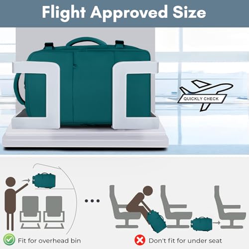 Image of Taygeer Laptop Backpack, Carry On Backpack with 17.3inch Laptop Compartment | Airline Approved TSA Friendly Backpacks for Nursing Doctor Business Travel, Travel Daypack for Work Essentials, Peacock Blue