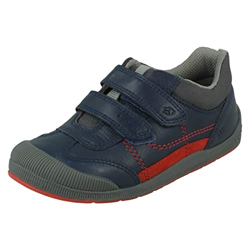 Start-rite Tickle Navy Leather Kids Boys Toddler Shoes 1731-95E