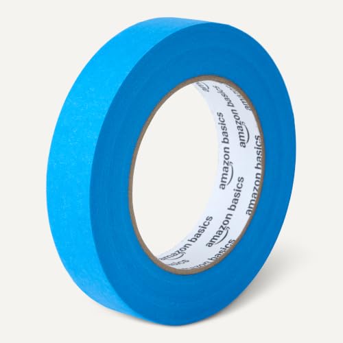 Image of Amazon Basics Blue Painters Tape, Protects Surfaces, Removes Easily, No Residue, 0.94 inch x 60-Yard, 4 Rolls